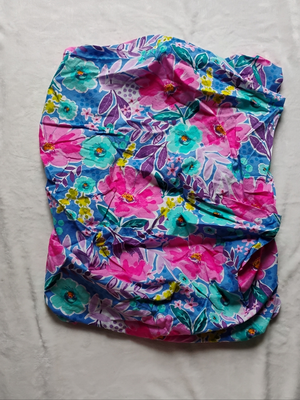 Handmade MINI Crib Sheet | 100% Cotton | Bright Floral